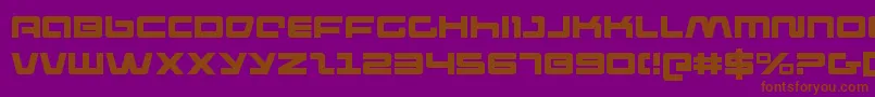 pulserifle Font – Brown Fonts on Purple Background