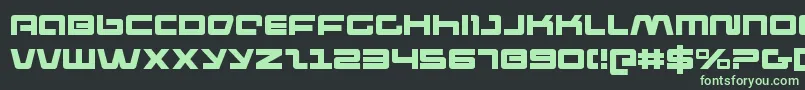 pulserifle-Schriftart – Grüne Schriften auf schwarzem Hintergrund