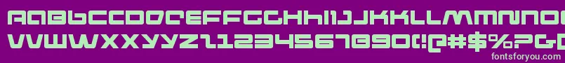 pulserifle Font – Green Fonts on Purple Background