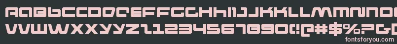 pulserifle-Schriftart – Rosa Schriften auf schwarzem Hintergrund