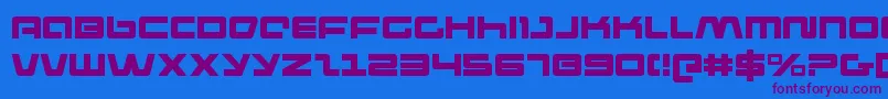 Шрифт pulserifle – фиолетовые шрифты на синем фоне