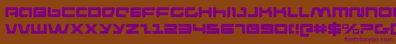 pulserifle Font – Purple Fonts on Brown Background