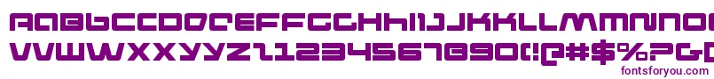 pulserifle Font – Purple Fonts on White Background