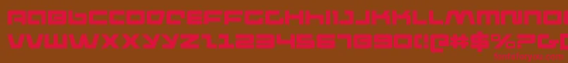 pulserifle Font – Red Fonts on Brown Background