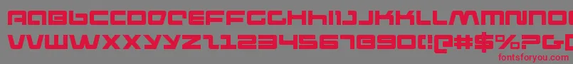 Шрифт pulserifle – красные шрифты на сером фоне