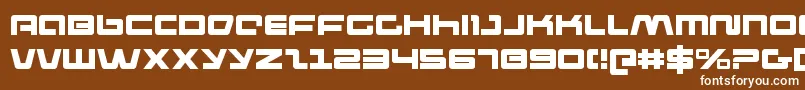 pulserifle Font – White Fonts on Brown Background