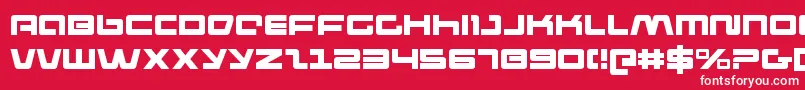 pulserifle Font – White Fonts on Red Background