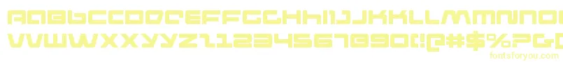 Шрифт pulserifle – жёлтые шрифты на белом фоне