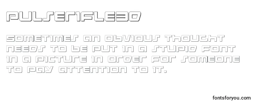 Przegląd czcionki Pulserifle3d (137491)