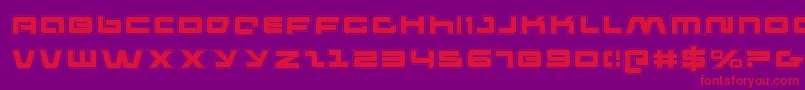 pulserifleacad Font – Red Fonts on Purple Background