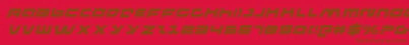 pulserifleacadi Font – Brown Fonts on Red Background