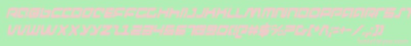 pulserifleci Font – Pink Fonts on Green Background