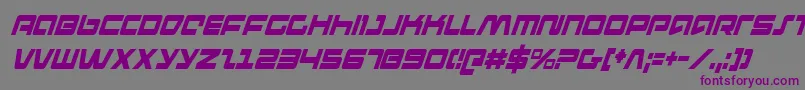 pulserifleci Font – Purple Fonts on Gray Background