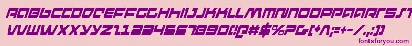 pulserifleci Font – Purple Fonts on Pink Background