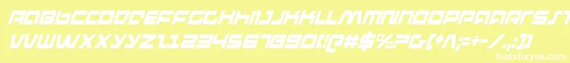 pulserifleci Font – White Fonts on Yellow Background