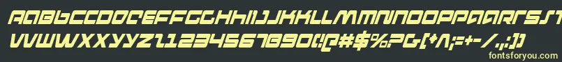 pulserifleci Font – Yellow Fonts on Black Background