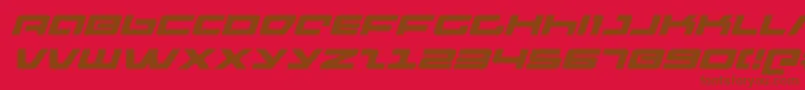 pulserifleexi Font – Brown Fonts on Red Background