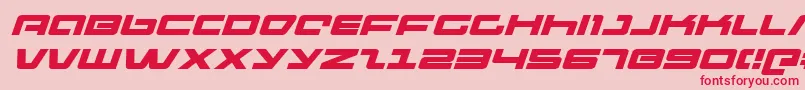 pulserifleexi Font – Red Fonts on Pink Background