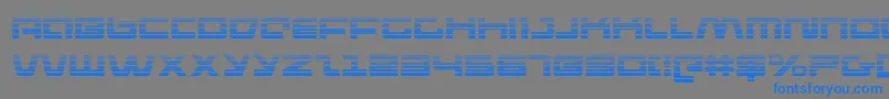 pulserifleg Font – Blue Fonts on Gray Background