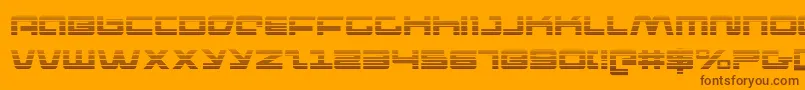 Więcej informacji o czcionce pulserifleg Czcionka pulserifleg – brązowe czcionki na pomarańczowym tle