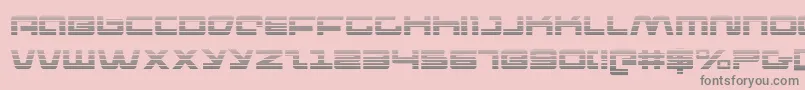 pulserifleg Font – Gray Fonts on Pink Background