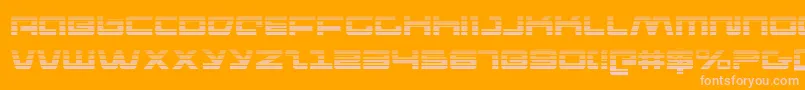 pulserifleg Font – Pink Fonts on Orange Background