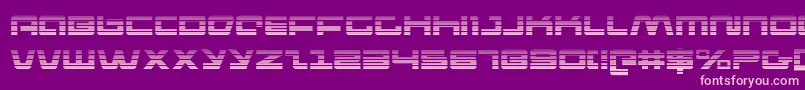 pulserifleg Font – Pink Fonts on Purple Background