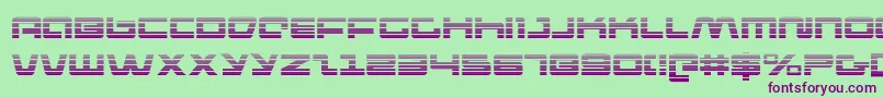 Шрифт pulserifleg – фиолетовые шрифты на зелёном фоне