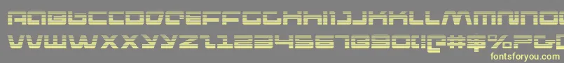 pulserifleg Font – Yellow Fonts on Gray Background