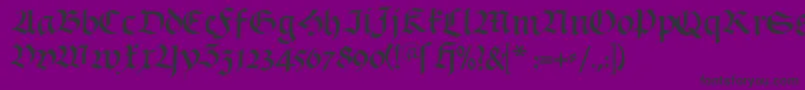 Schwabach Font – Black Fonts on Purple Background