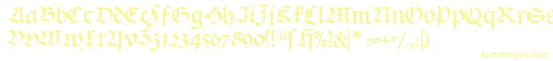 Schwabach-Schriftart – Gelbe Schriften