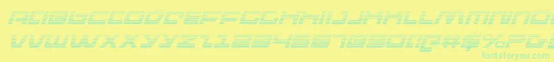 pulseriflegi Font – Green Fonts on Yellow Background