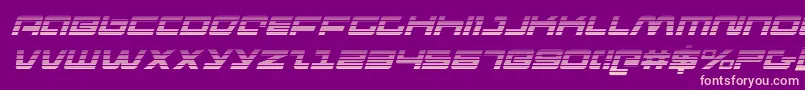pulseriflegi Font – Pink Fonts on Purple Background