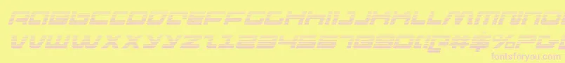 pulseriflegi Font – Pink Fonts on Yellow Background