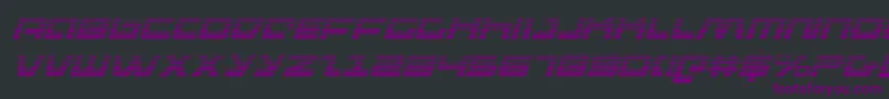 pulseriflegi Font – Purple Fonts on Black Background