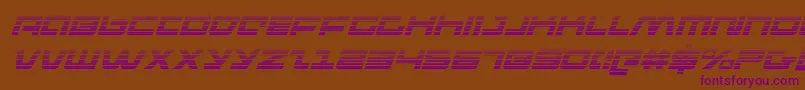 pulseriflegi Font – Purple Fonts on Brown Background