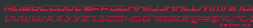 pulseriflegi Font – Red Fonts on Black Background