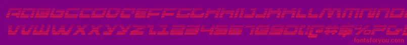 pulseriflegi Font – Red Fonts on Purple Background