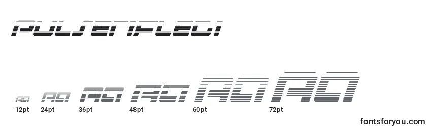 Pulseriflegi (137500) Font Sizes