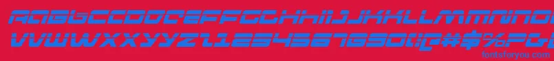 pulseriflelasi Font – Blue Fonts on Red Background