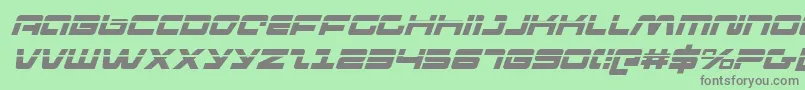 pulseriflelasi Font – Gray Fonts on Green Background