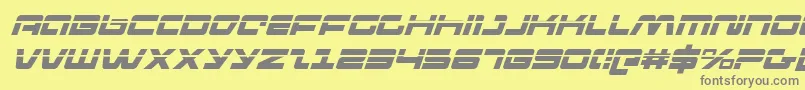 pulseriflelasi Font – Gray Fonts on Yellow Background