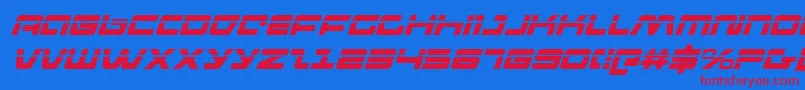 pulseriflelasi Font – Red Fonts on Blue Background