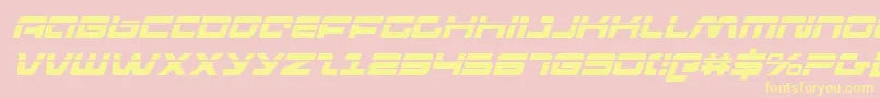 pulseriflelasi Font – Yellow Fonts on Pink Background
