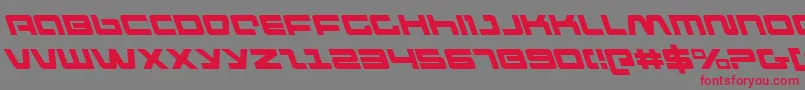 フォントpulserifleleft – 赤い文字の灰色の背景