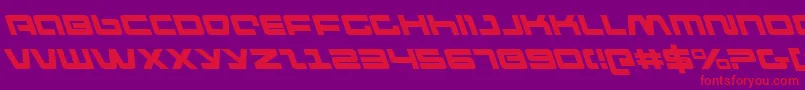 pulserifleleft Font – Red Fonts on Purple Background