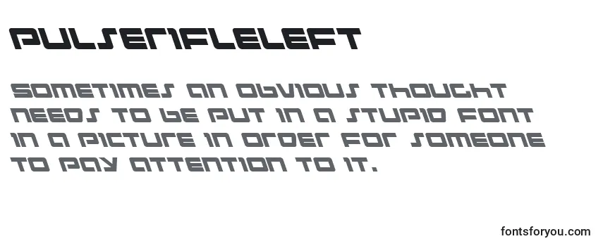 Pulserifleleft (137504) Font
