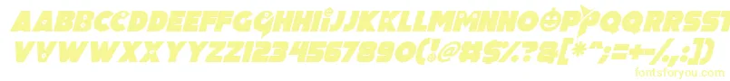 Шрифт Pumpkin King Italic – жёлтые шрифты