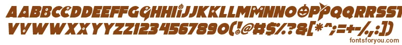 Pumpkin King Italic Font – Brown Fonts on White Background