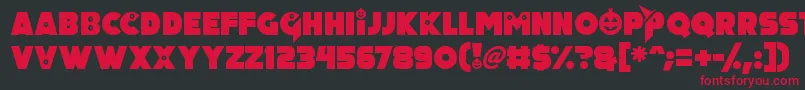 Pumpkin King Font – Red Fonts on Black Background